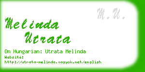 melinda utrata business card